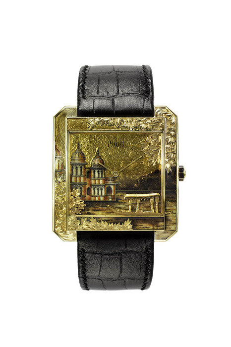 Piaget Mythical Journey Protocole XXL 微繪琺瑯金雕腕錶,10,307,000元。